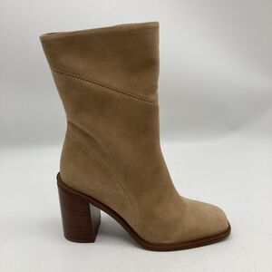 Franco Sarto Womens Stevie Taupe Mid-Calf Boots Shoes Size 6.5